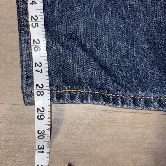 Levi Strauss 550 Big Mens 44X 29 Red Tab Denim Jeans Dark Blue - Picture 8 of 9